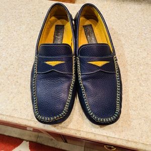 Donald J Pliner blue/yellow Drivers.